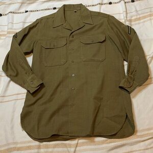 Vintage WWII Era Wool Field Shirt